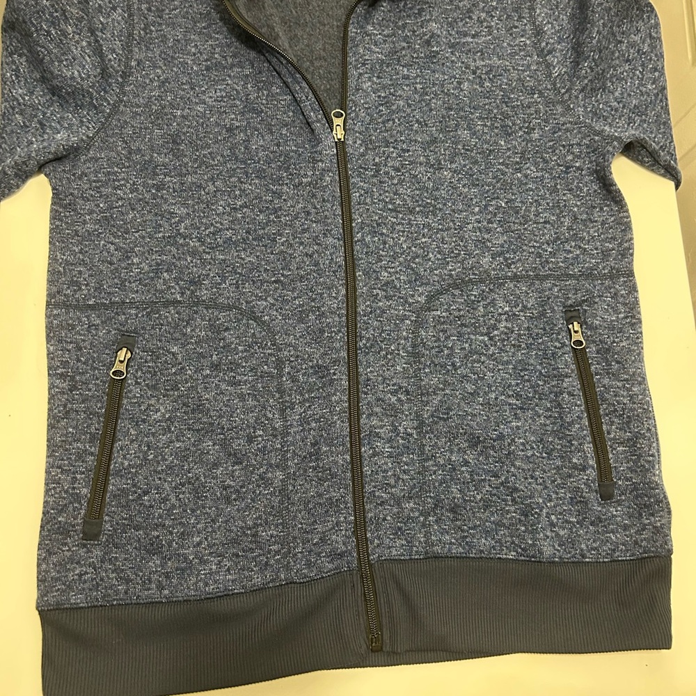 Sonoma Heather Blue Zip-Up Jacket